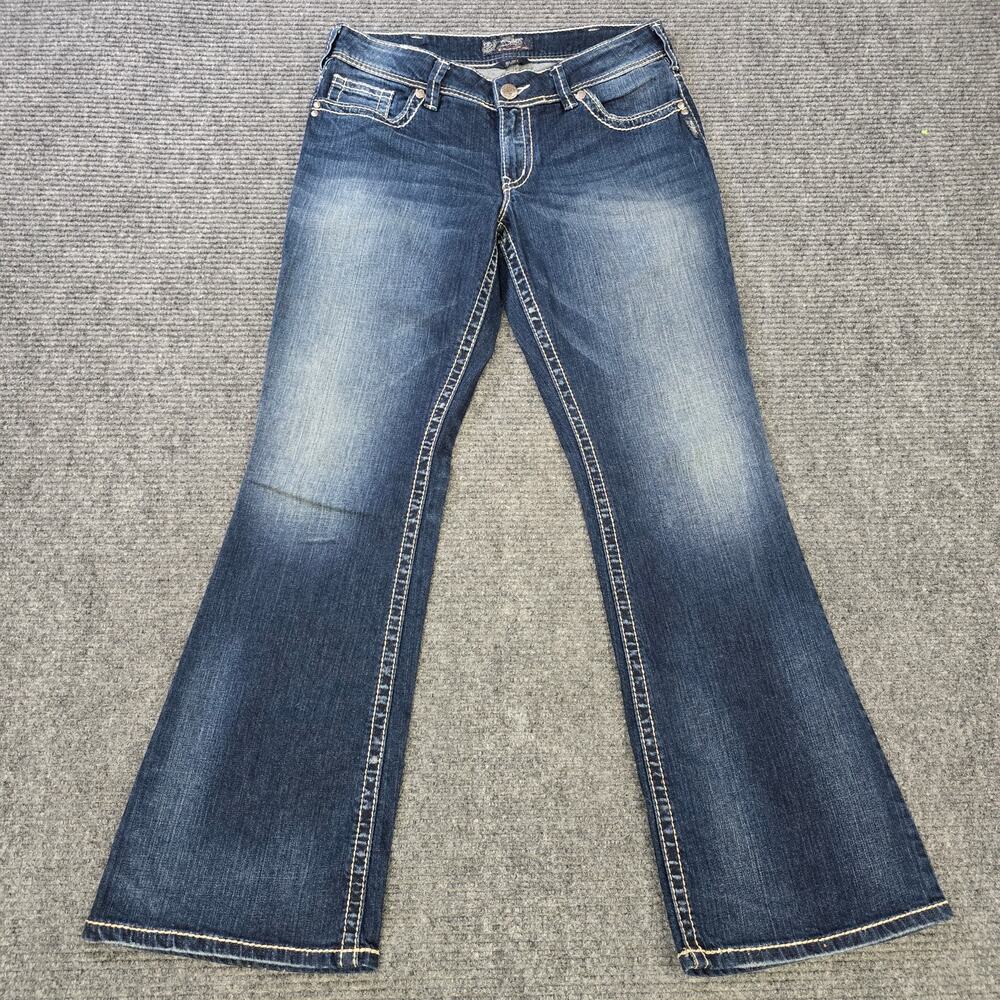 Silver Jeans Womens 32x32 Blue Suki Bootcut Mid Rise Stretch